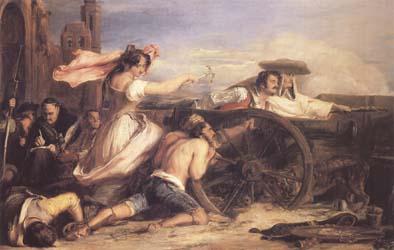 Sir David Wilkie The Defence of Saragossa (mk25) oil painting image